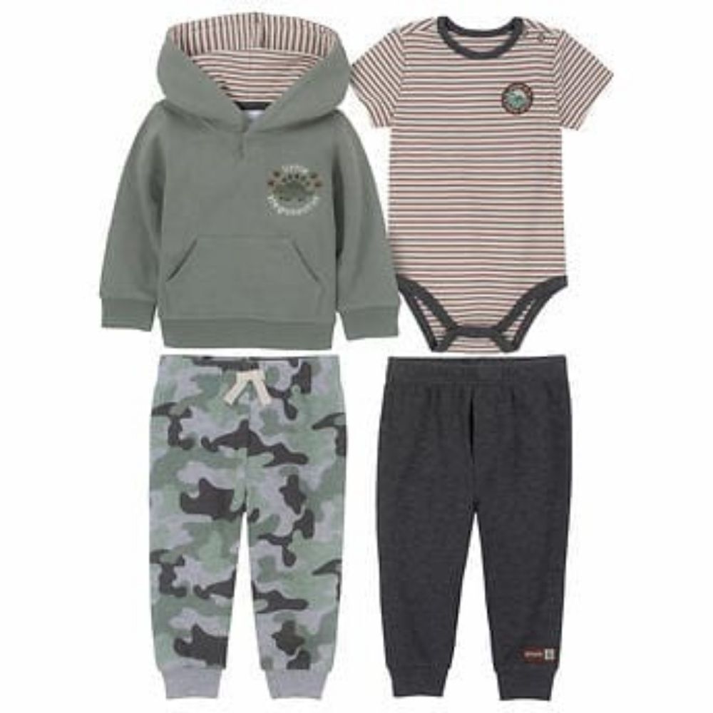 Kid's Headquarters Infant 4-piece Set, Green
